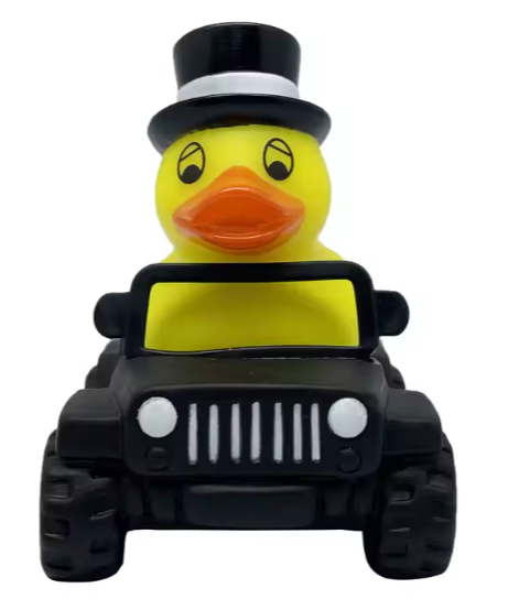 Rubber Duck Cruizin in a Jeep