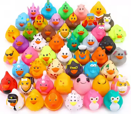 Bulk Random Ducks 100 pieces.   /Size: 6.5X6.5X6.5 cm
