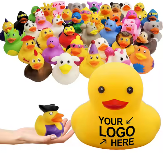 Custom Imprinted Unique Ducks.  1000 Pieces min./Size: 6.5X6.5X6.5 cm