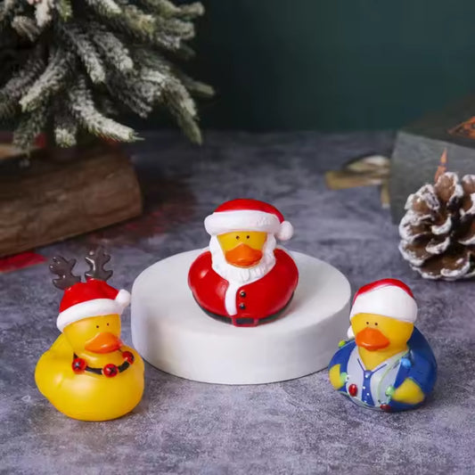 Bulk Christmas Rubber Ducks! 24. Pieces./Size: 6.5X6.5X6.5 cm