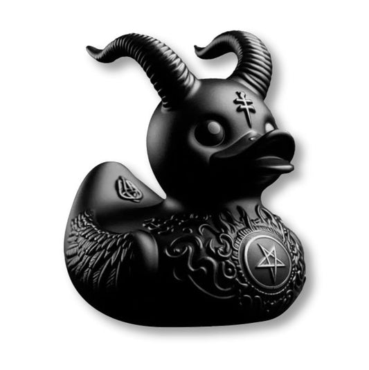 Horned Goth Duck   / Size: 8x7x6 cm